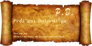 Prágai Doloróza névjegykártya